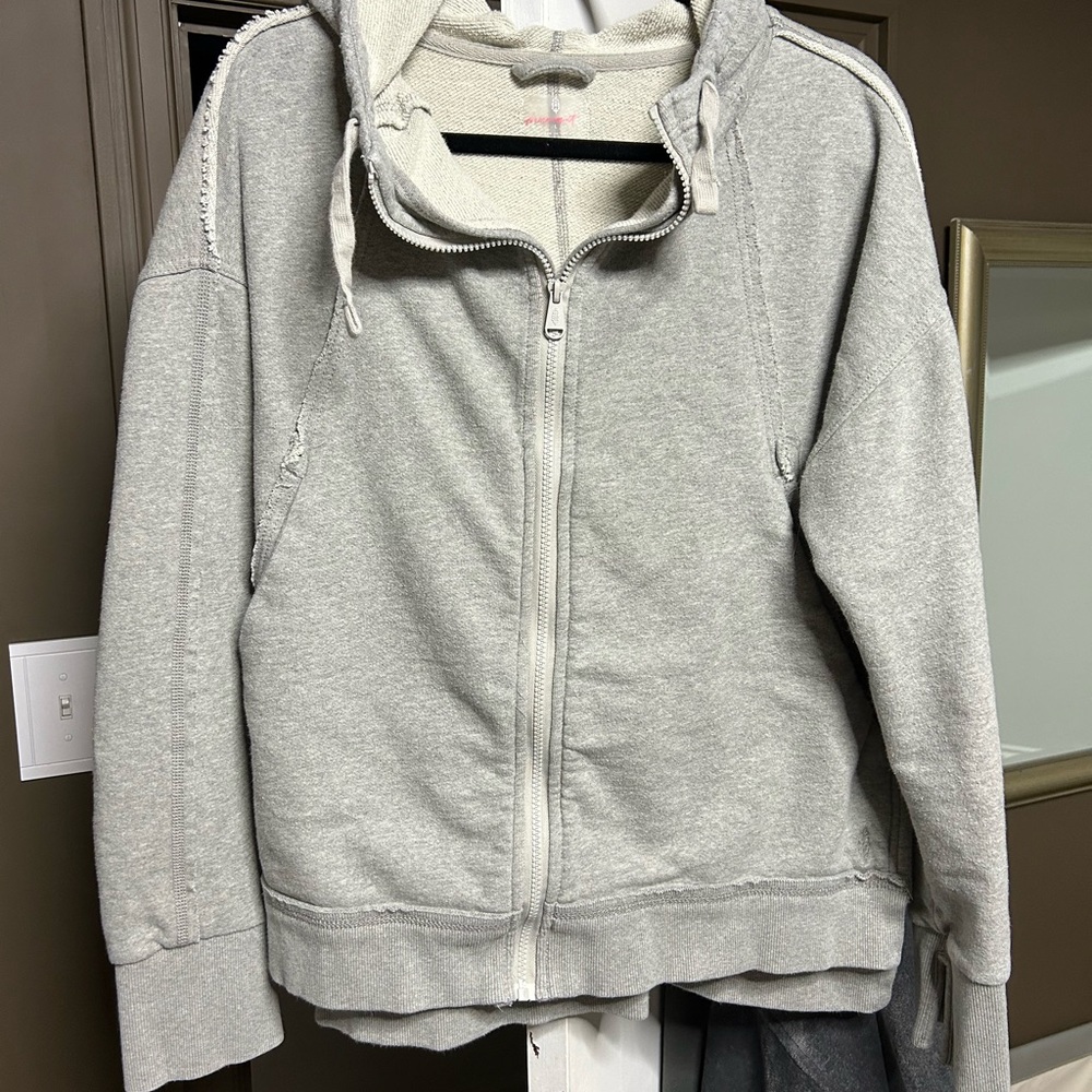 Gray Women's Hoodie Jacket